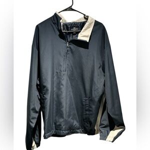 Dockers Men's Windbreaker in Black and Cream